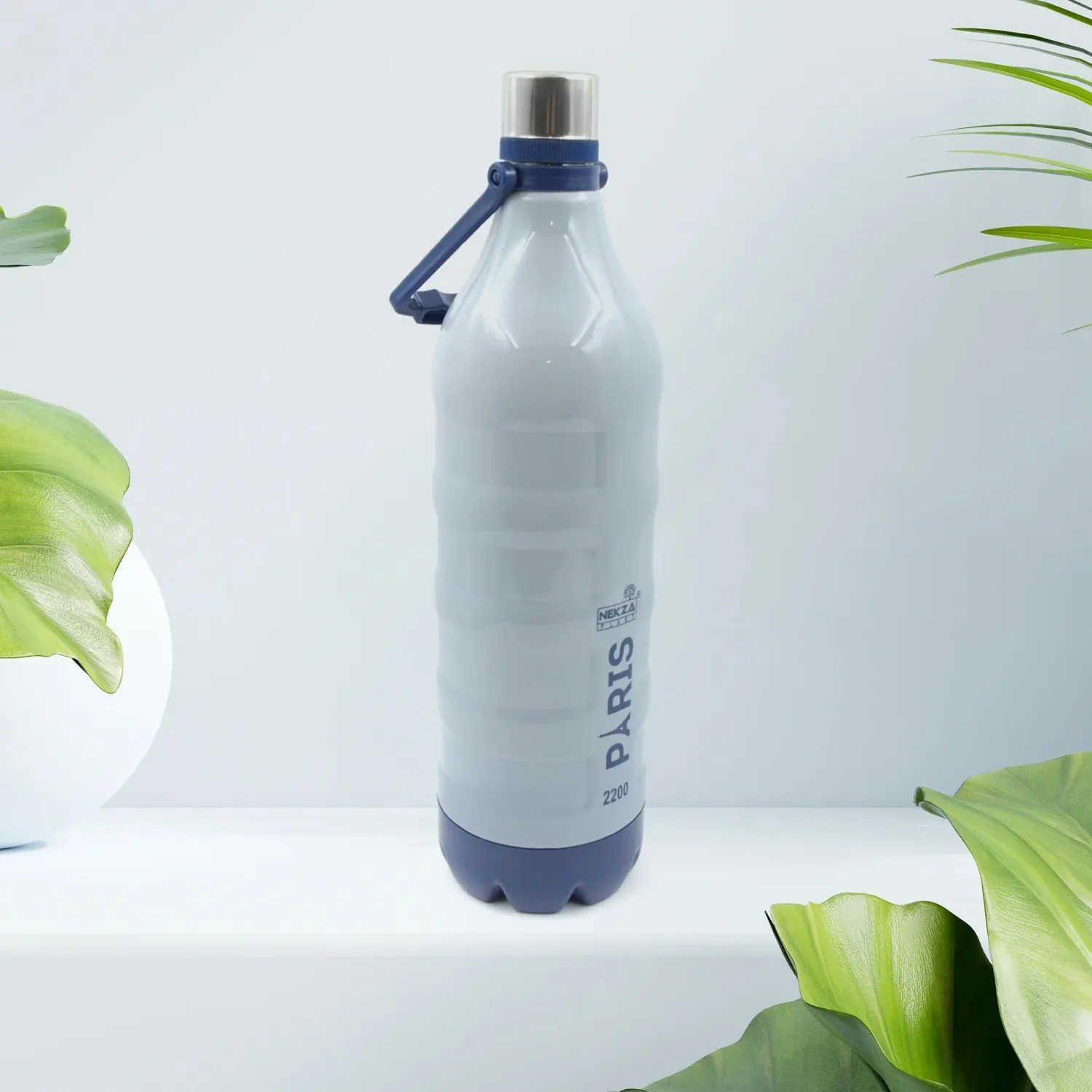 0257 Insulated Water Bottle (2200ml): Leakproof, BPA-Free, Handle & Strap (Sports)