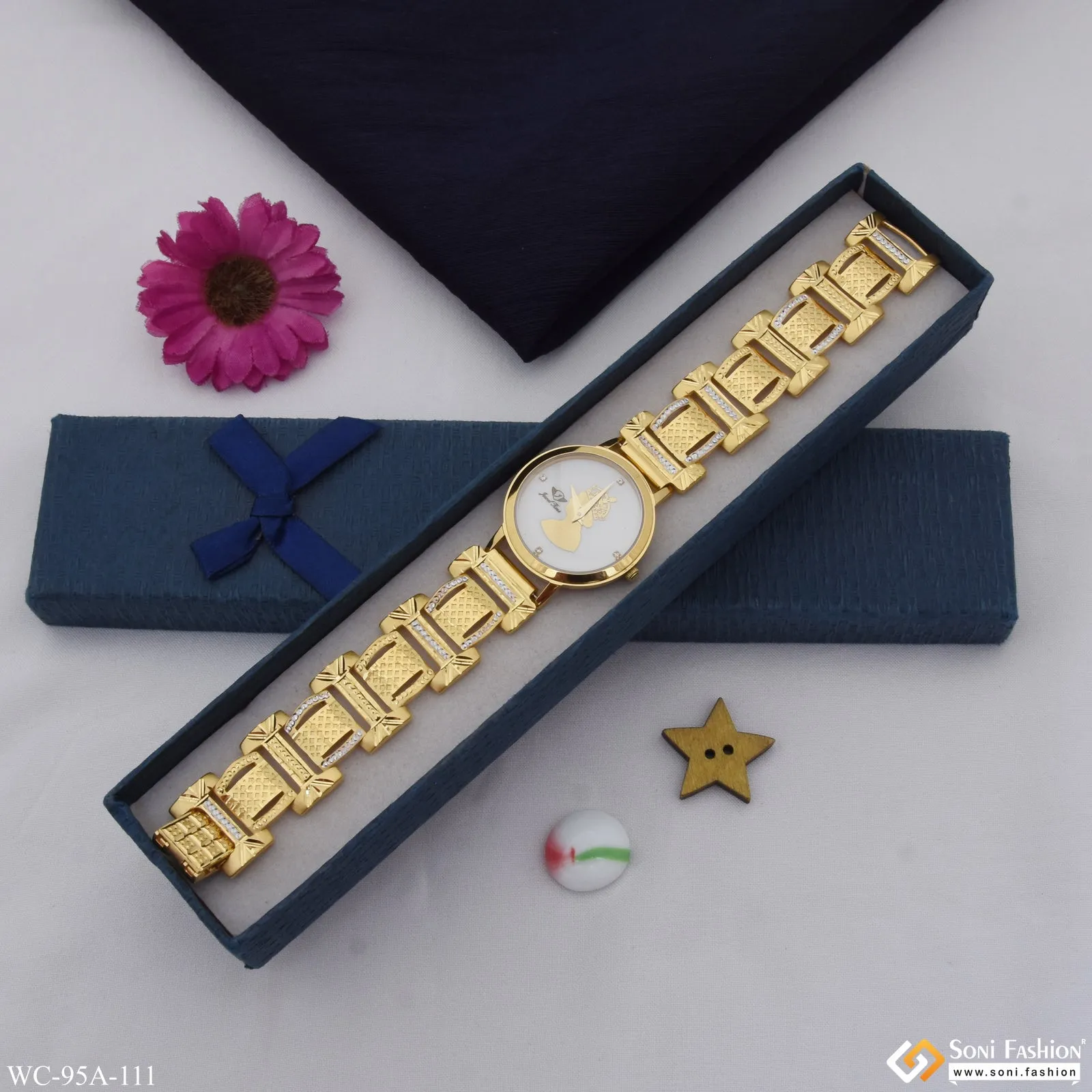 1 Gram Gold Plated Exceptional Design High-Quality Watch for Men - Style A111