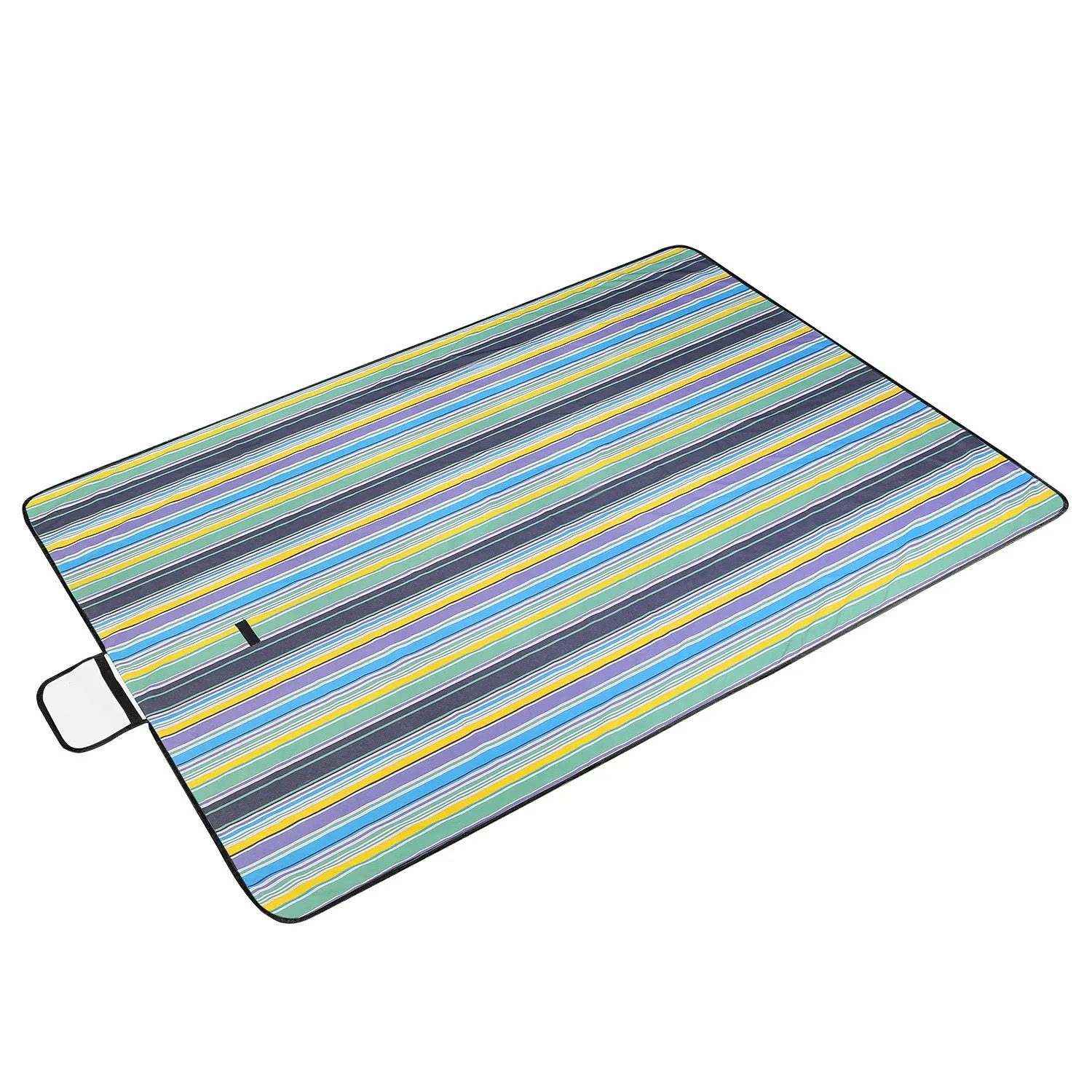 60" x 78" Foldable Waterproof Picnic Blanket with Strap