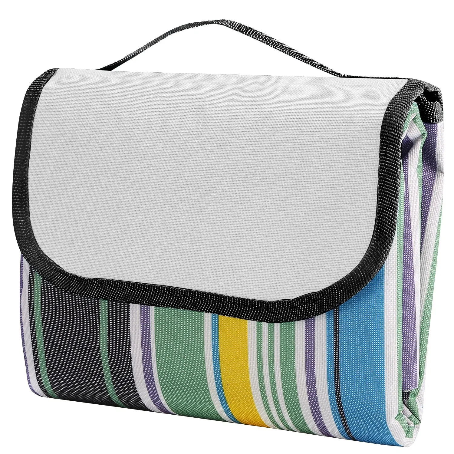 60" x 78" Foldable Waterproof Picnic Blanket with Strap