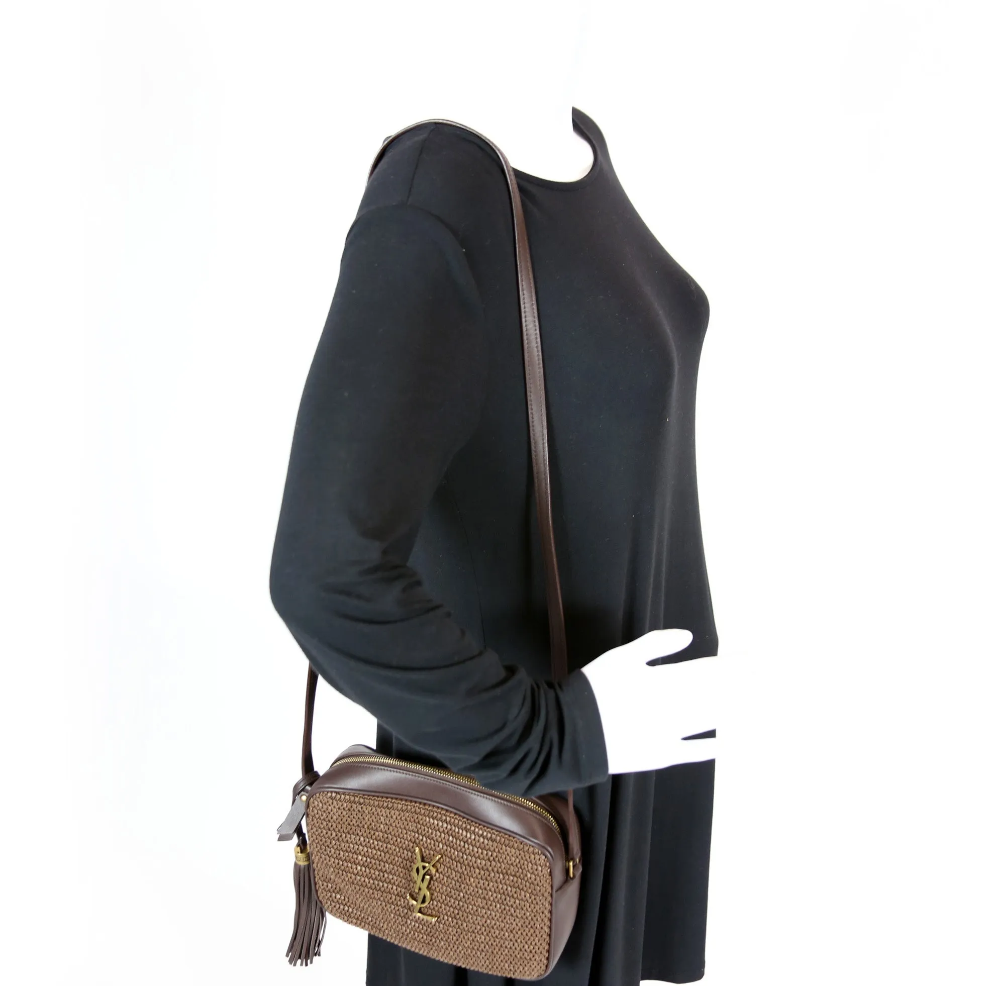 612542 Lou Camera Medium Raffia