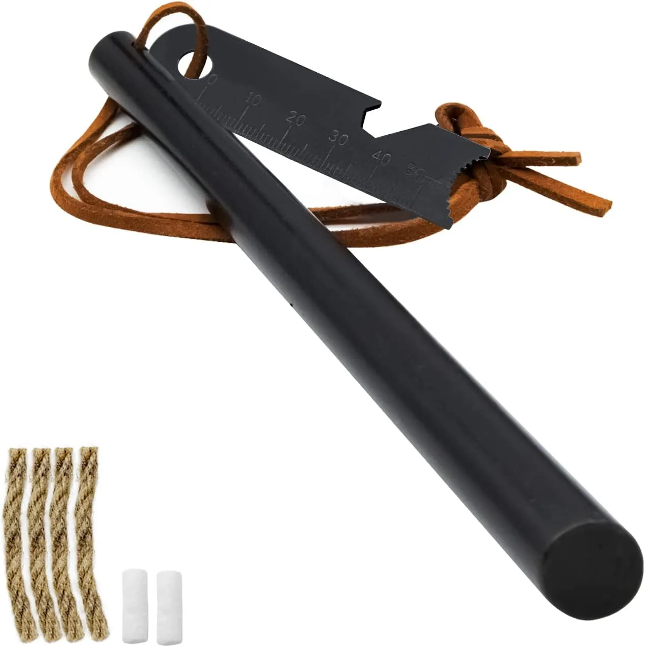 BCHARYA Ferro Rod Fire Starter Kit: 6-in-1 Multi-Tool, Waterproof Tinder & 20,000  Strikes