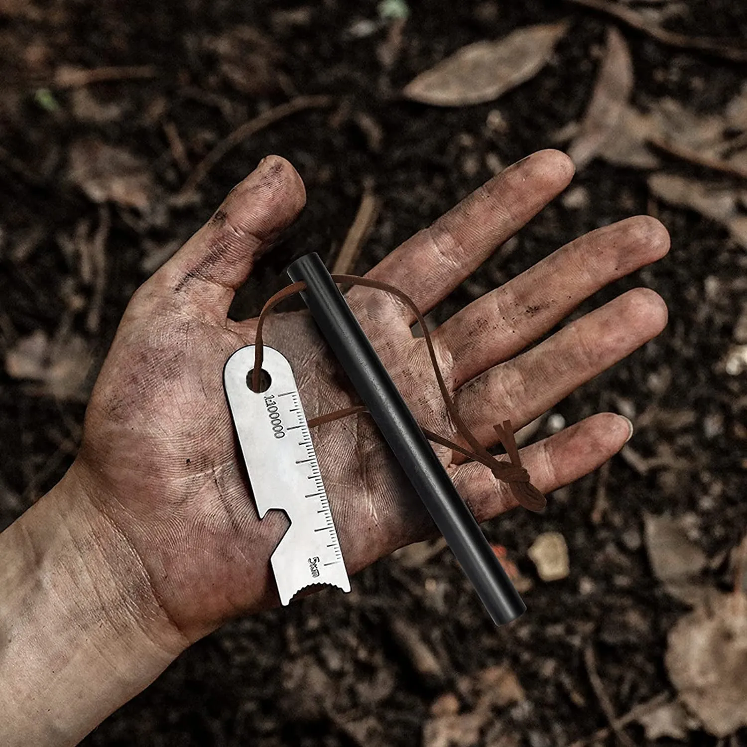 BCHARYA Ferro Rod Fire Starter Kit: 6-in-1 Multi-Tool, Waterproof Tinder & 20,000  Strikes