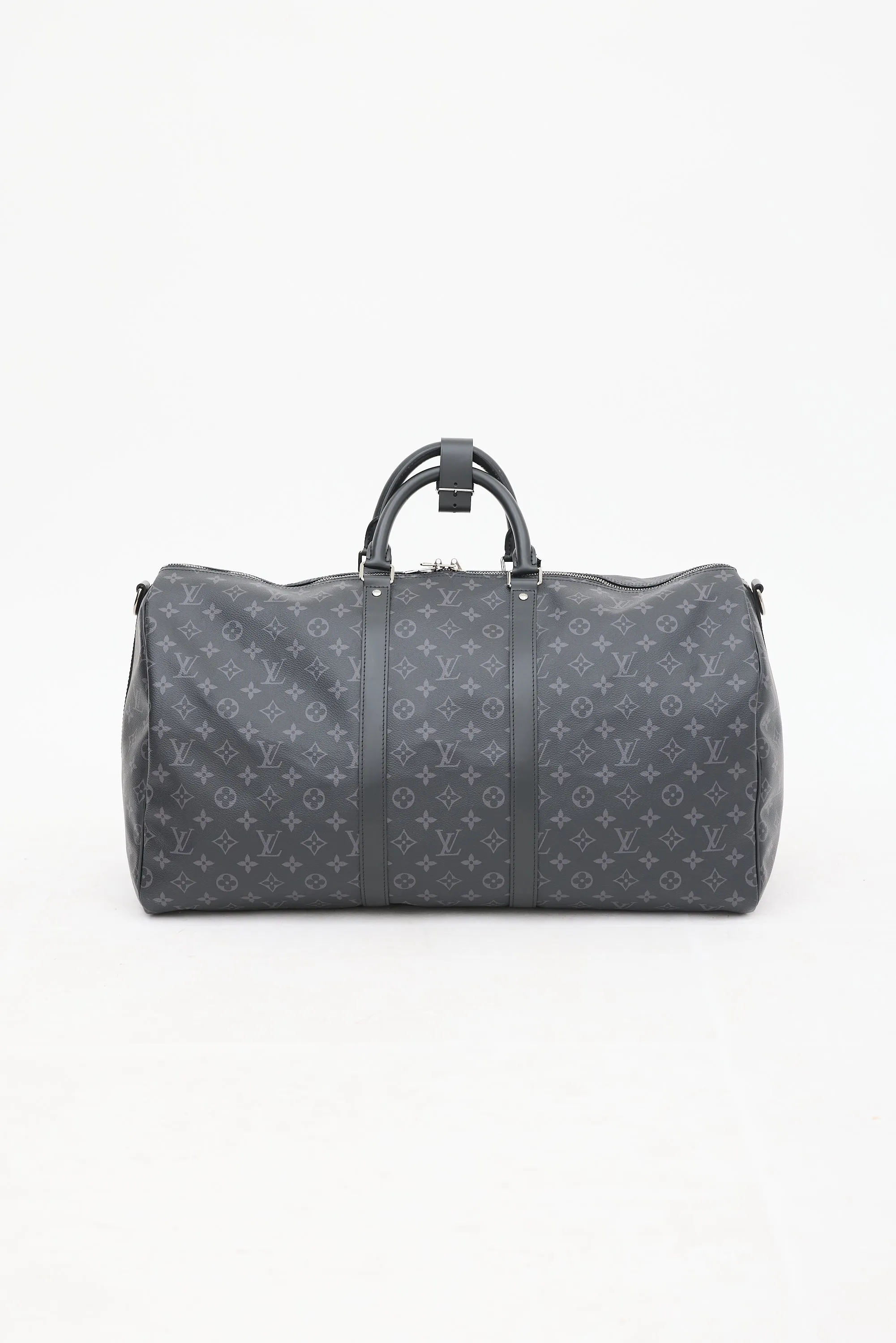 Black Eclipse Monogram Keepall Bandoulière 55 Duffle Bag
