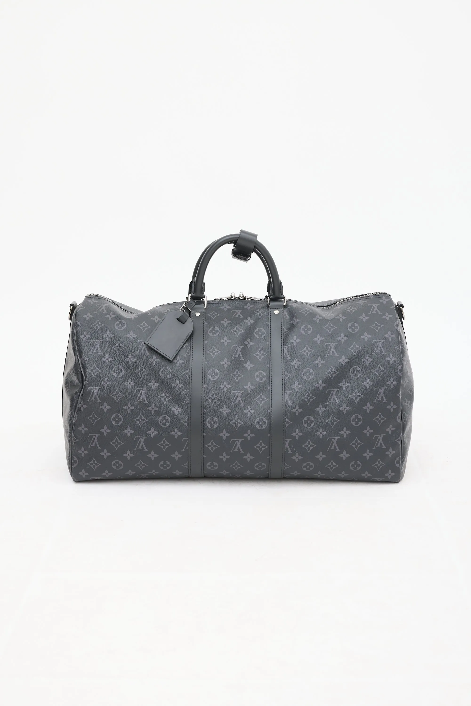 Black Eclipse Monogram Keepall Bandoulière 55 Duffle Bag
