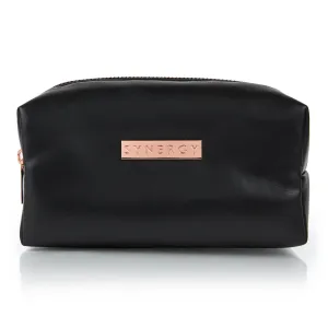 Black Rose round makeup bag