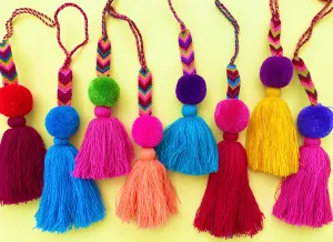 Bohemian pom pom tassel -Large