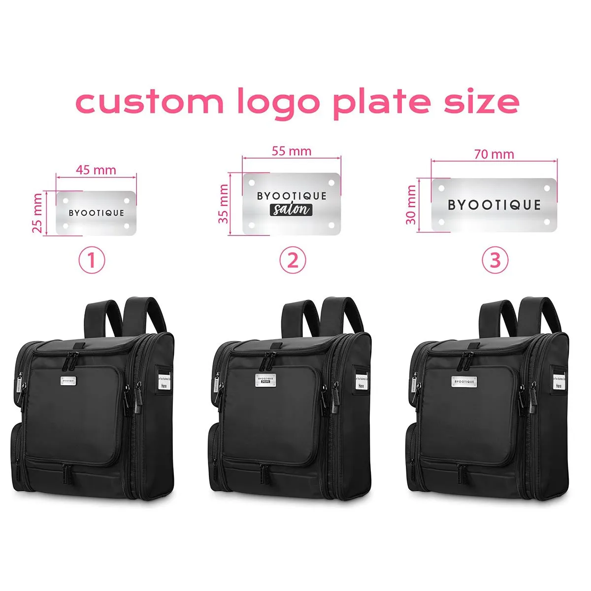 Byootique Custom Makeup bag for Barber Hairstylist Makeup Artist 30ct/pk