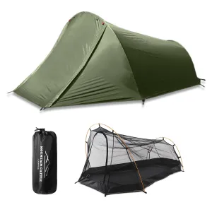 Camping Tent 2 Person Outdoor Tent for Camping Biking Hiking Muntaineering Beach Water Resistant 210D Oxford Material