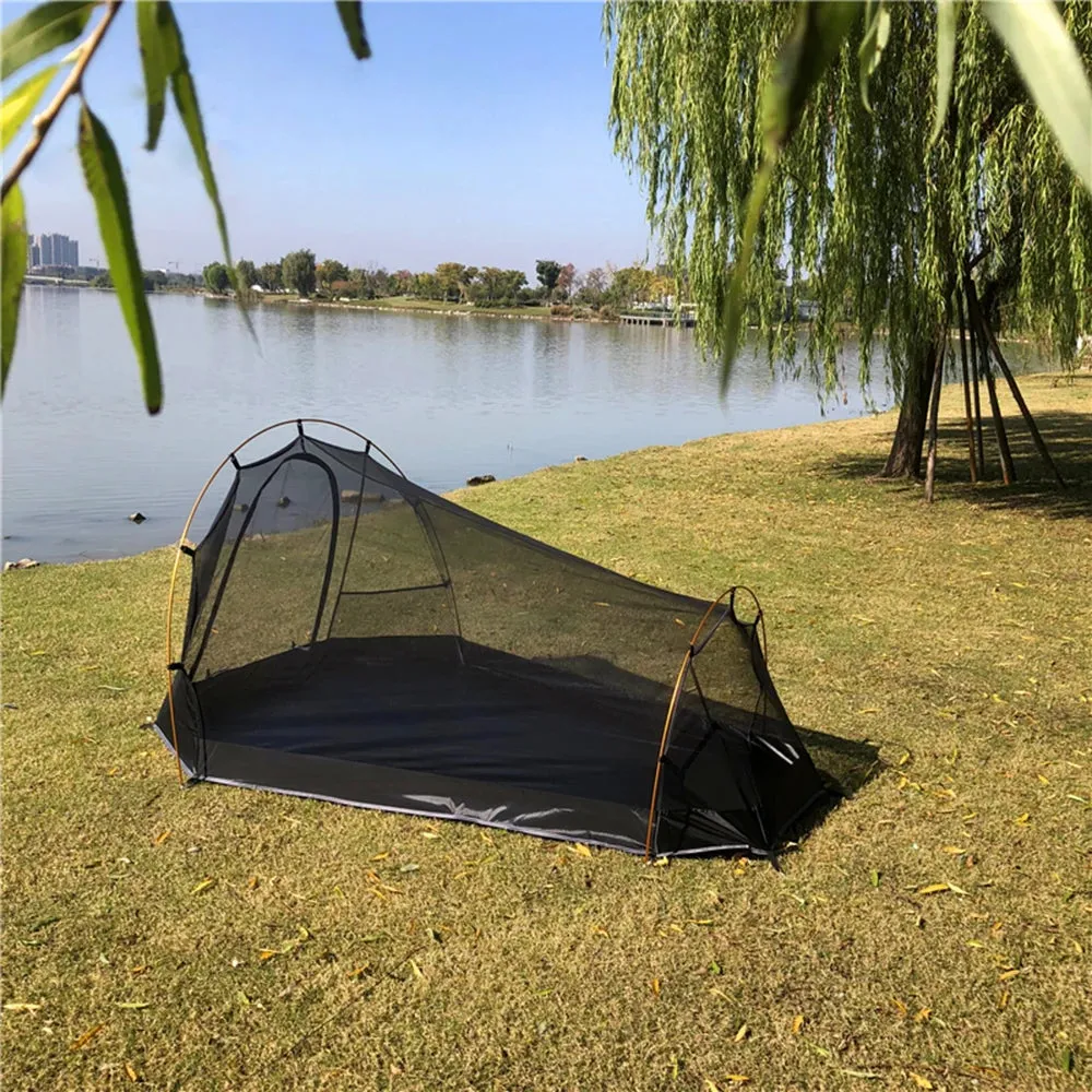 Camping Tent 2 Person Outdoor Tent for Camping Biking Hiking Muntaineering Beach Water Resistant 210D Oxford Material