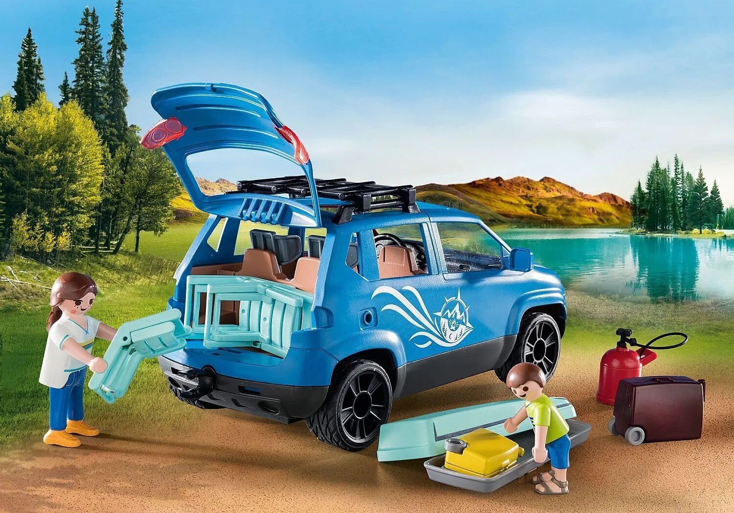 Caravan with Car