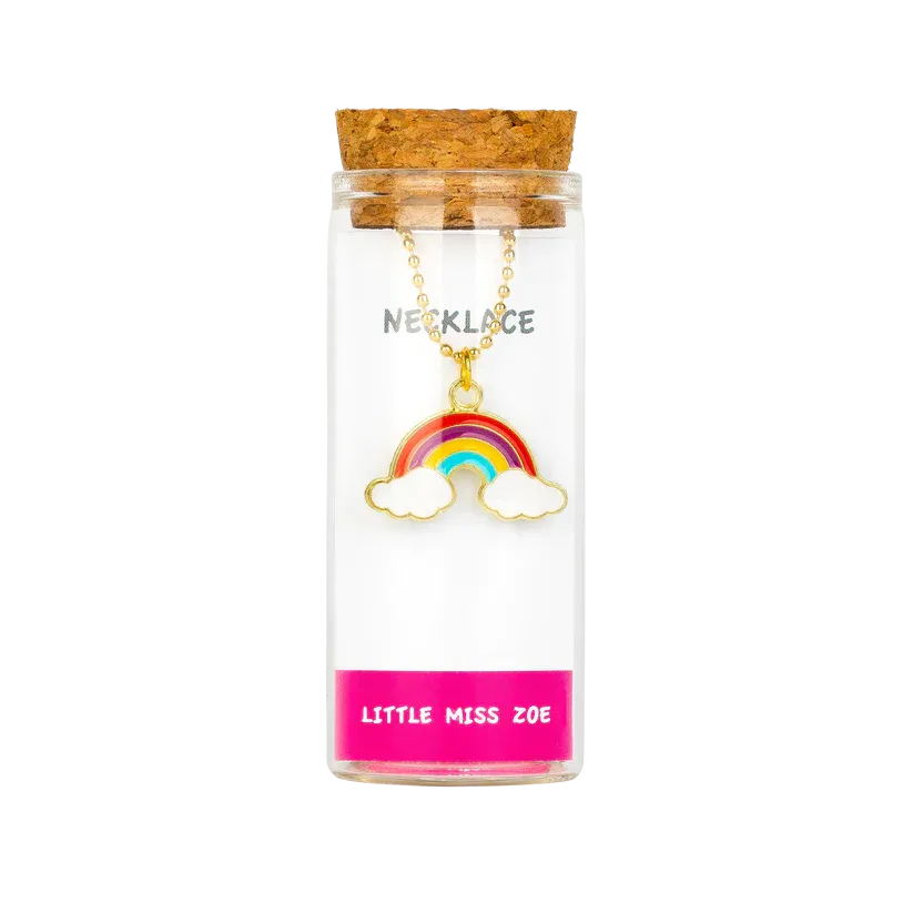 Charming Rainbow Bottle Necklace