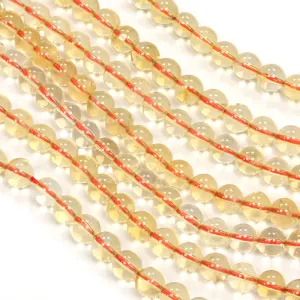 Citrine Round 6mm - String of 40cm