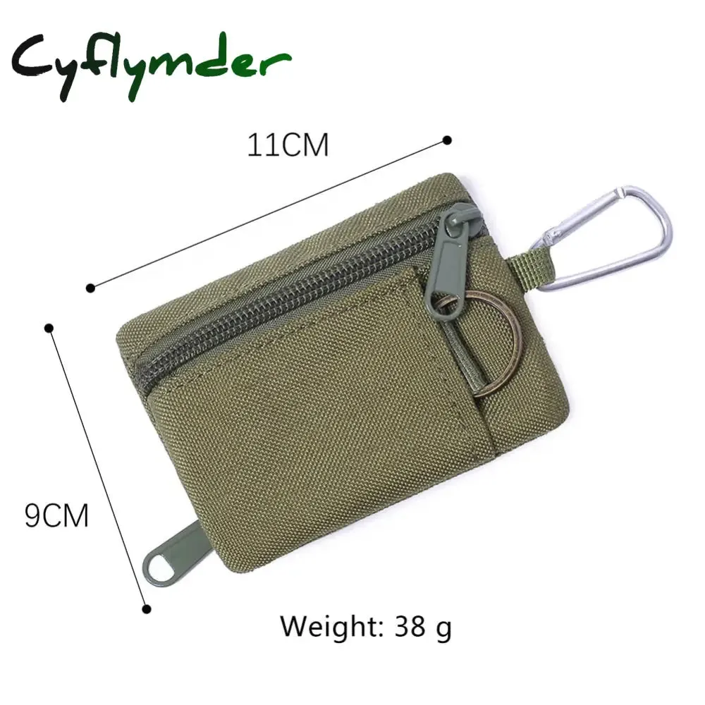 Cyflymder Outdoor EDC Molle Pouch Wallet Waterproof Portable Travel Zipper Waist Bag for Camping Hiking EDC Pouch