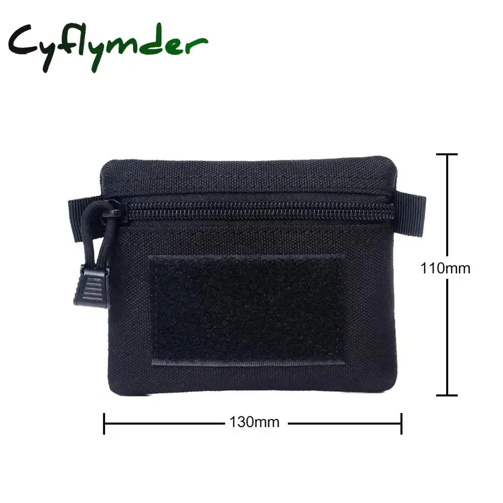 Cyflymder Outdoor EDC Molle Pouch Wallet Waterproof Portable Travel Zipper Waist Bag for Camping Hiking EDC Pouch