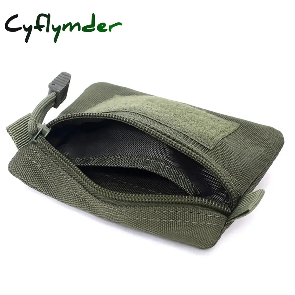 Cyflymder Outdoor EDC Molle Pouch Wallet Waterproof Portable Travel Zipper Waist Bag for Camping Hiking EDC Pouch