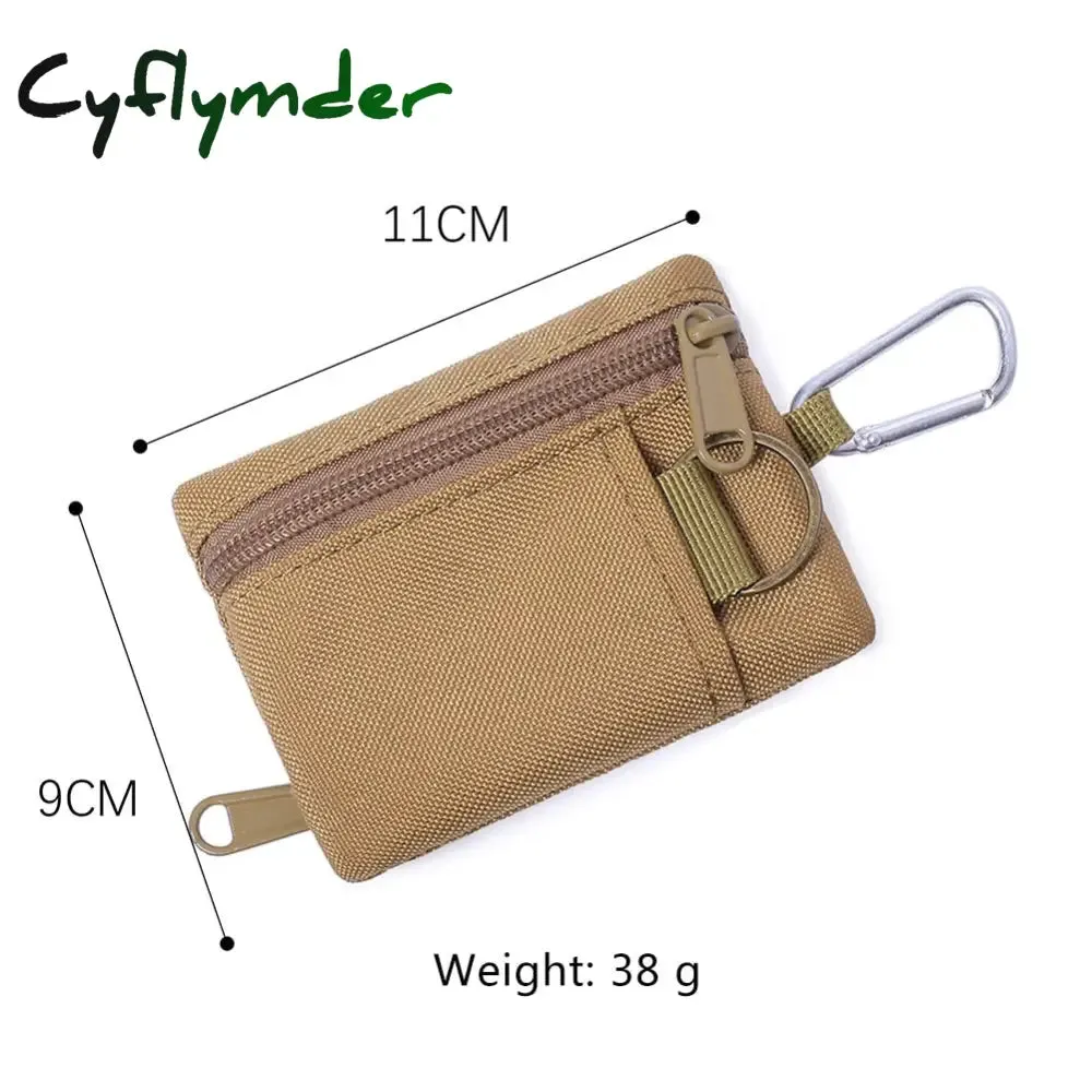 Cyflymder Outdoor EDC Molle Pouch Wallet Waterproof Portable Travel Zipper Waist Bag for Camping Hiking EDC Pouch