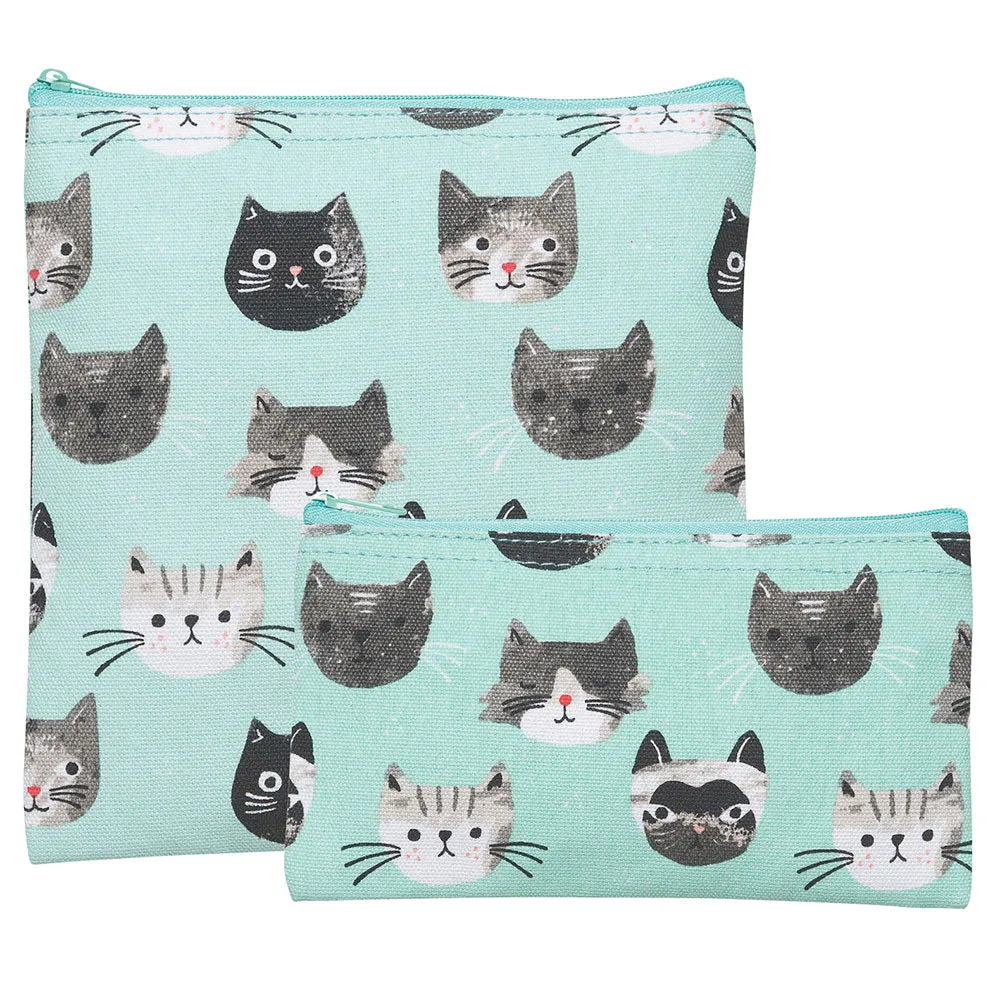 Danica Snack Bag Reusable Set of 2 Cats Meow