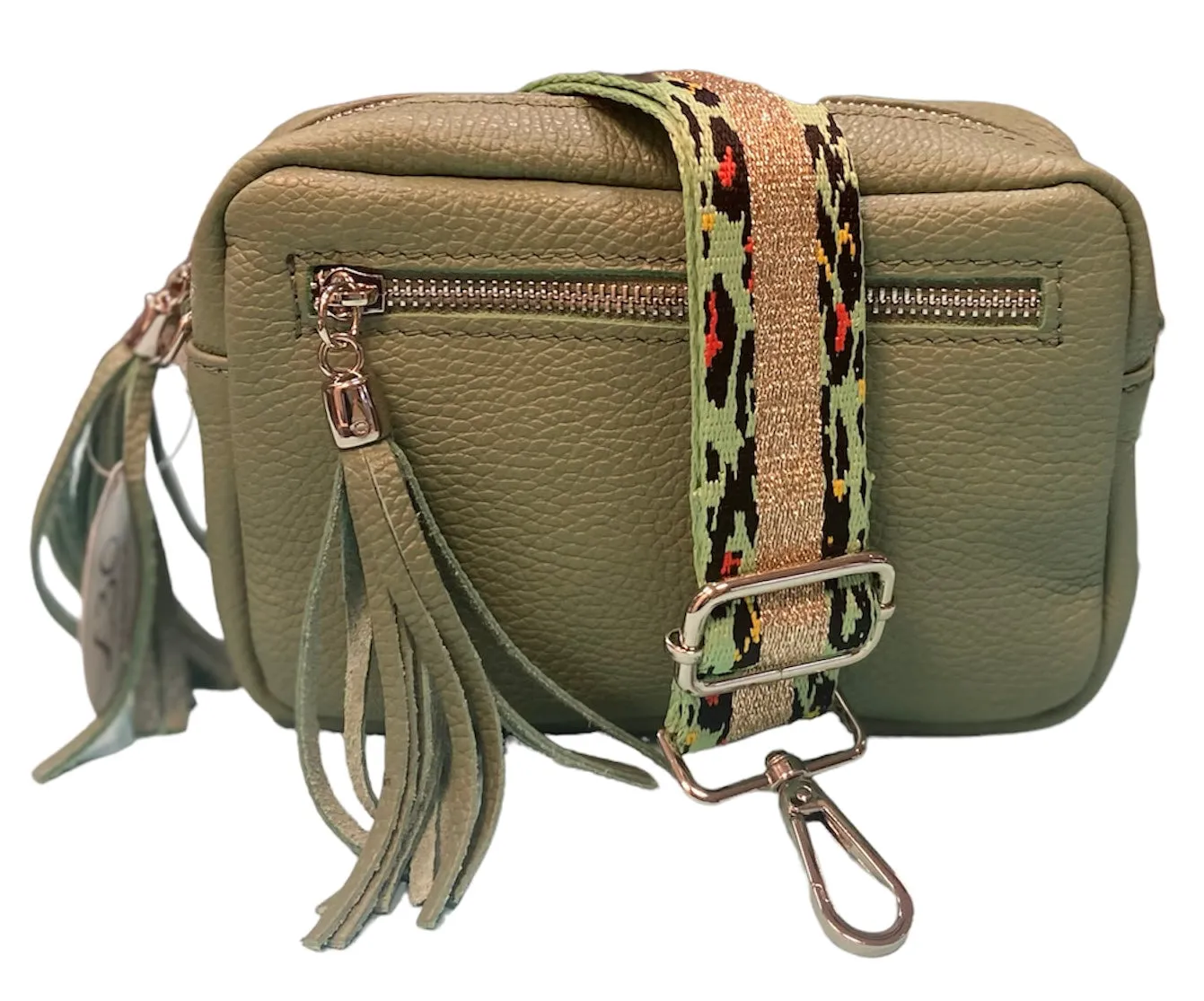 Detachable patterned bag strap for camera bag