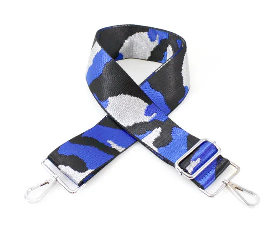 Detachable patterned bag strap for camera bag