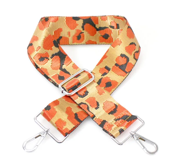 Detachable patterned bag strap for camera bag