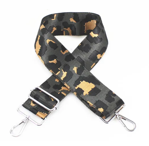 Detachable patterned bag strap for camera bag