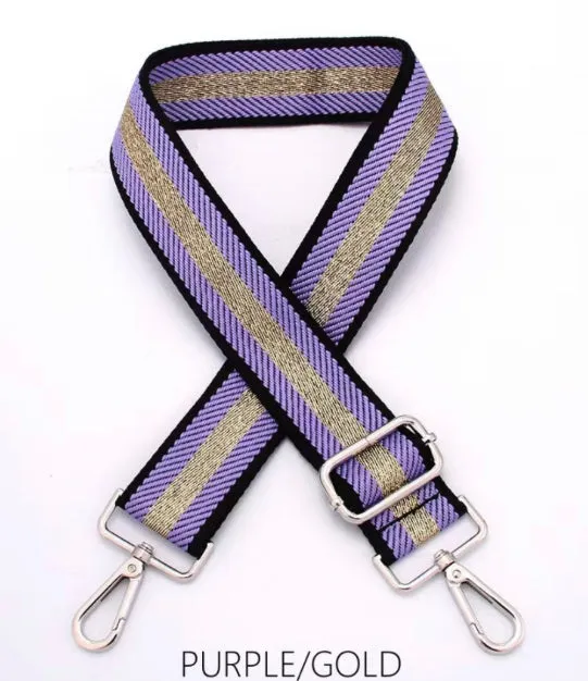 Detachable patterned bag strap for camera bag