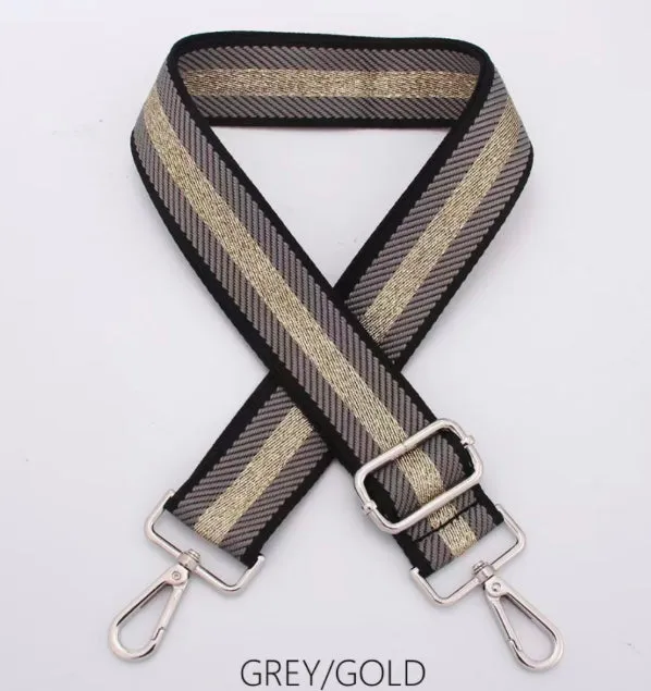 Detachable patterned bag strap for camera bag