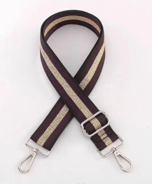 Detachable patterned bag strap for camera bag