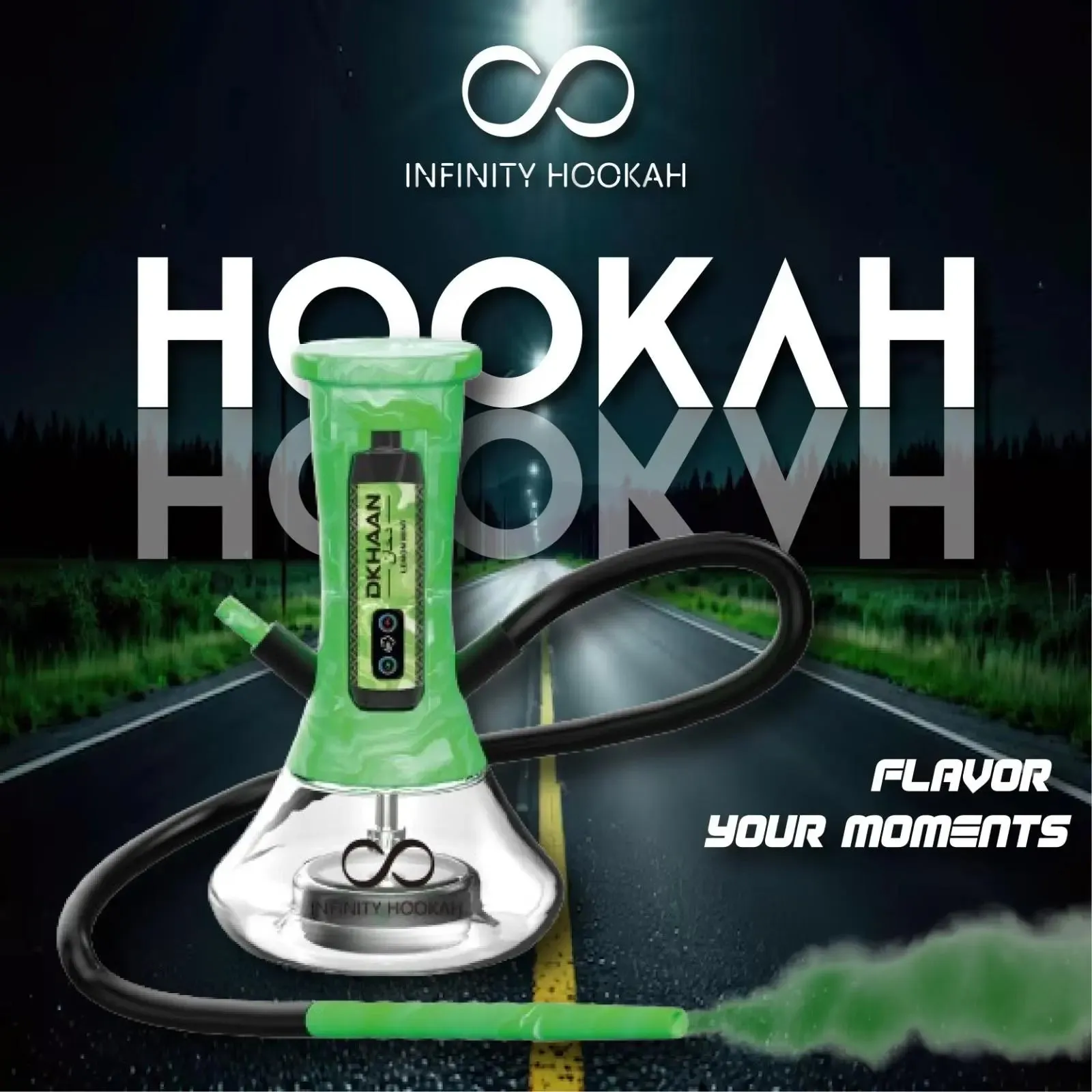 DKHANN INFINITY PORTABLE HOOKAH KIT (FREE DKHANN VAPE 5%)