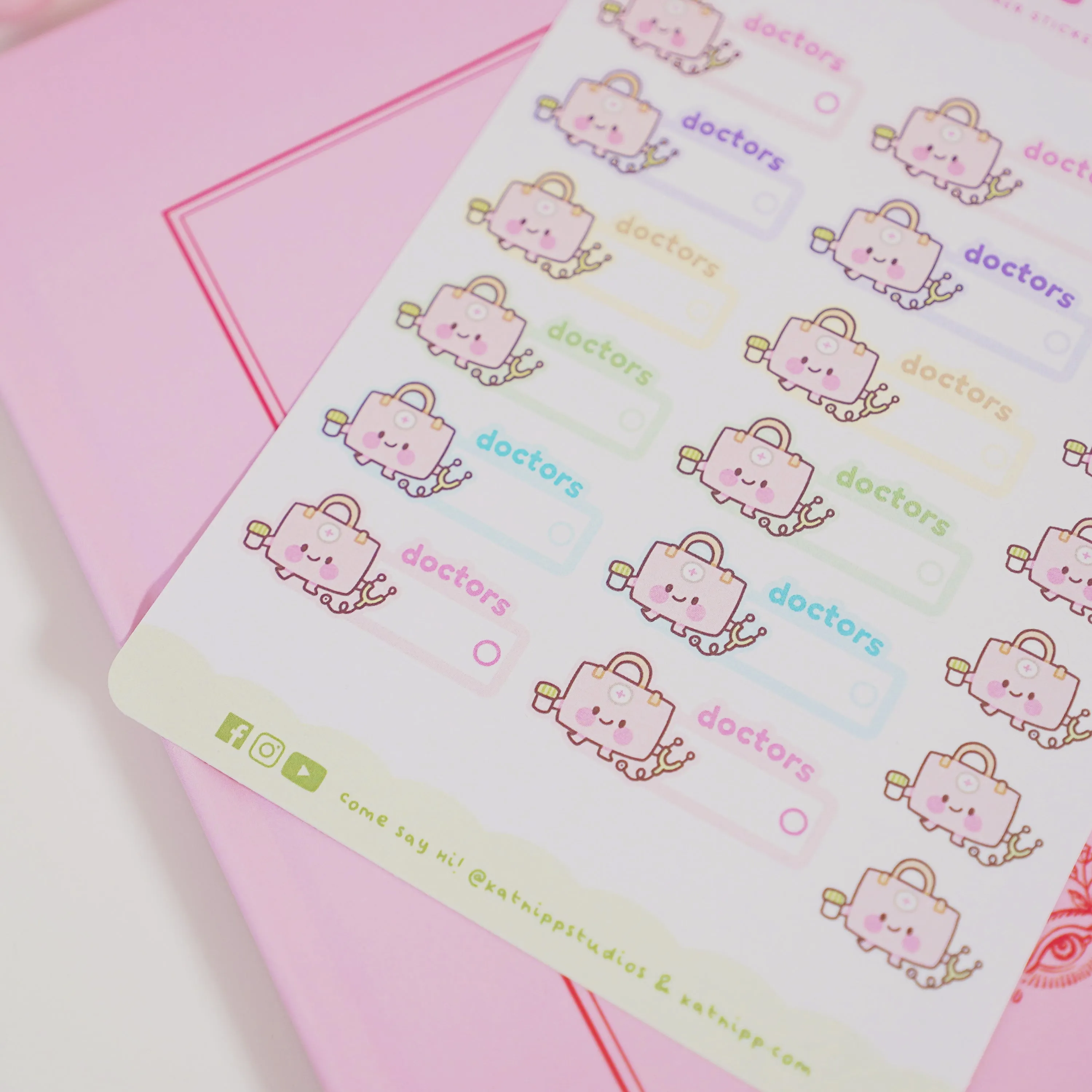Doctor's Visit Planner Stickers | Cute Medical Appointment Stickers | Kawaii Health Tracker | MISC 008