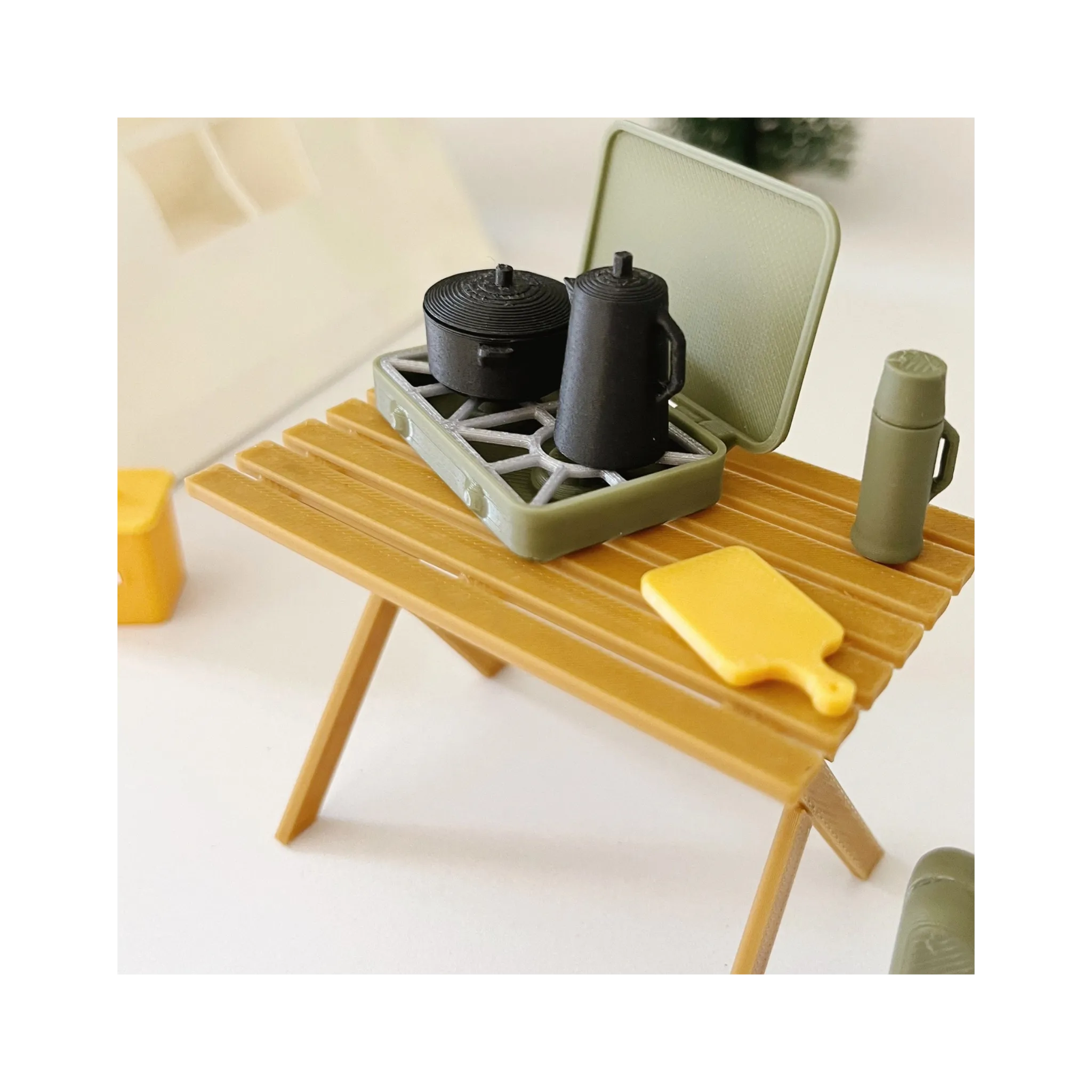Dollhouse Miniature Camping Set