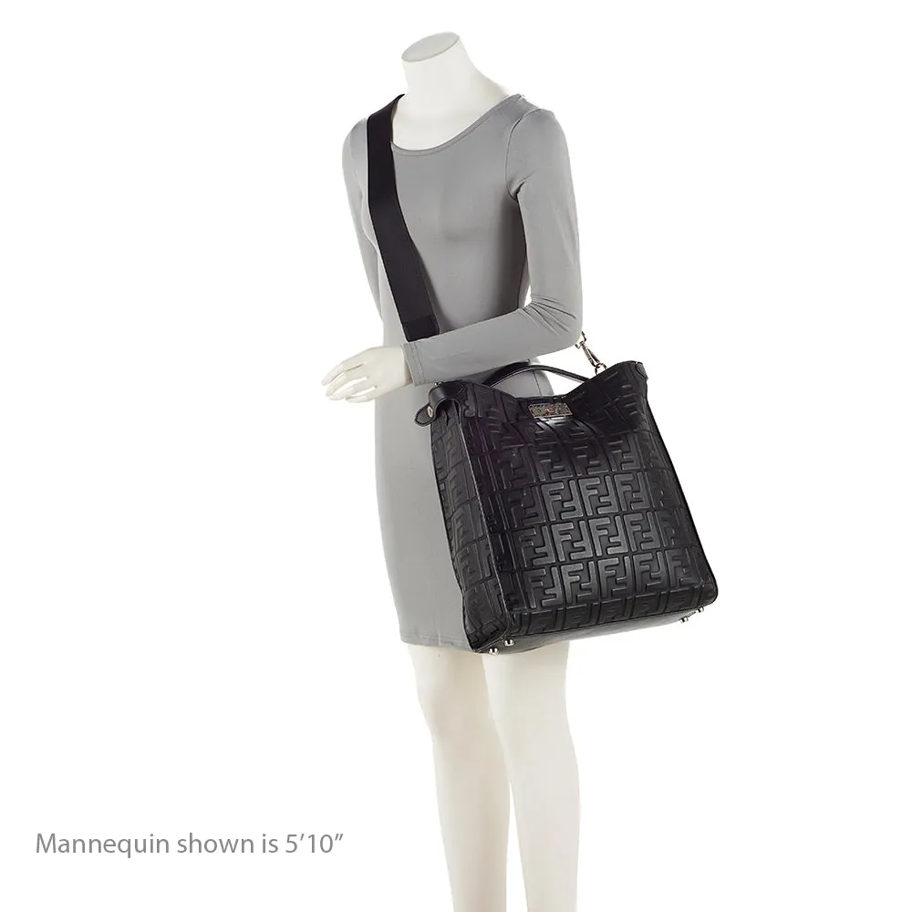 Fendi Nappa Embossed FF 1974 Peekaboo X Lite Bag (SHF-20545)