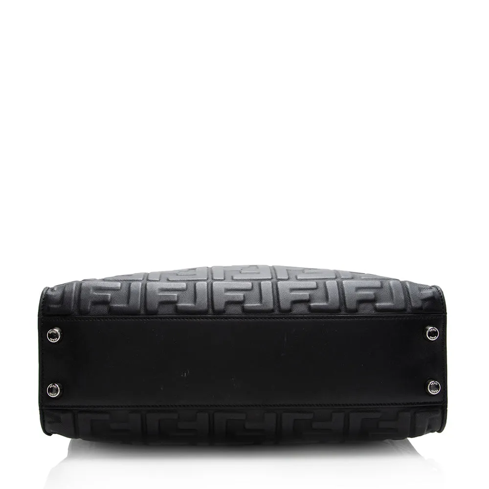 Fendi Nappa Embossed FF 1974 Peekaboo X Lite Bag (SHF-20545)