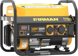 Firman P03605 Portable Generator 3650/4550 Watt 30 Amp 120/240V Recoil Start Gas New