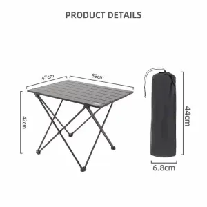 Foldable Camping Tables Tourist Bbq Picnic Fodling Tables Yard Balcony Garden Portable Aluminum Alloy Tables Camp Supples