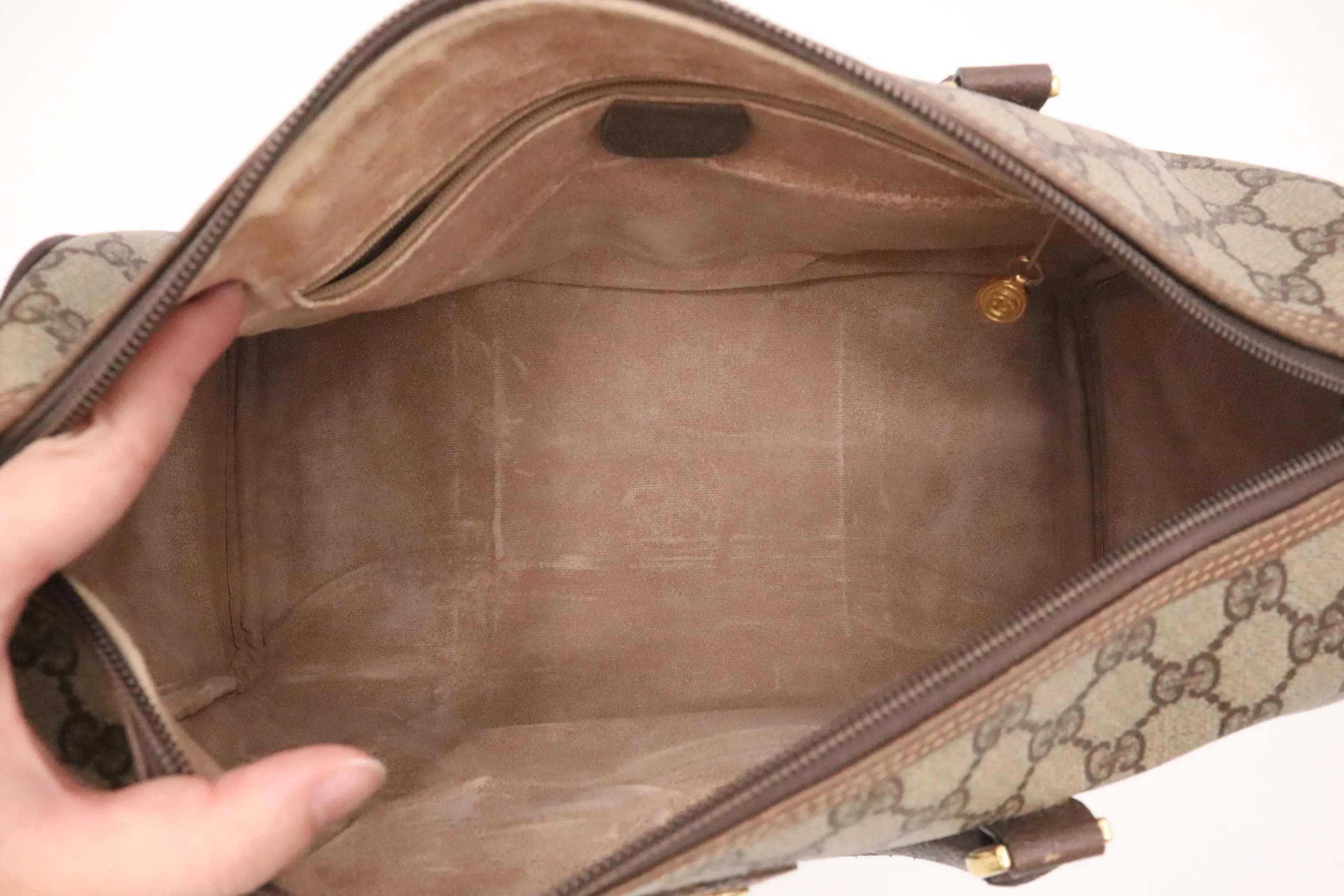 Gucci Boston Bag in GG Supreme Canvas