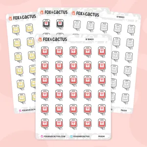 IV Bag Stickers