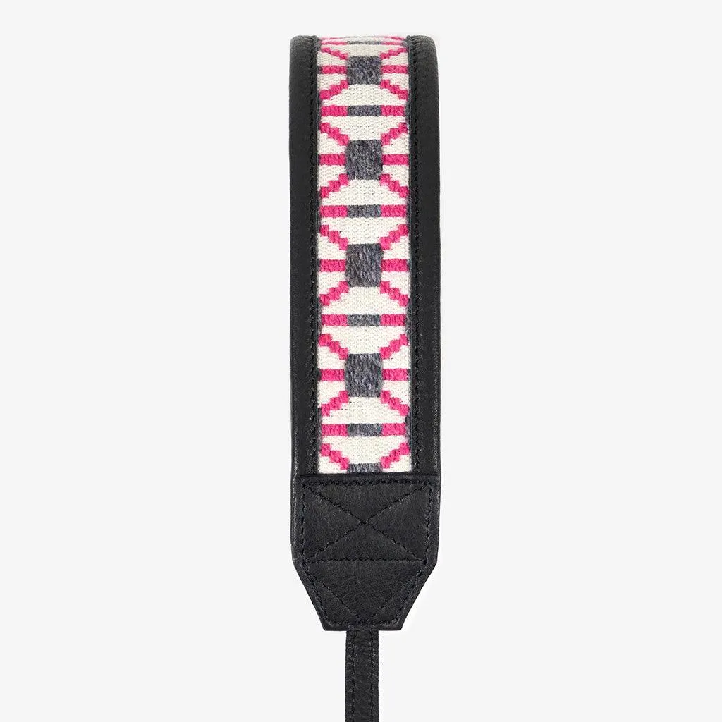 Jaipur #104 - Fabric & Leather camera strap