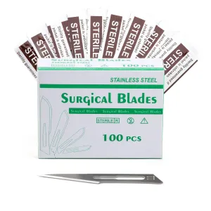JMU Dental Sterile Surgical Blade Stainless Steel 100Pcs/Box