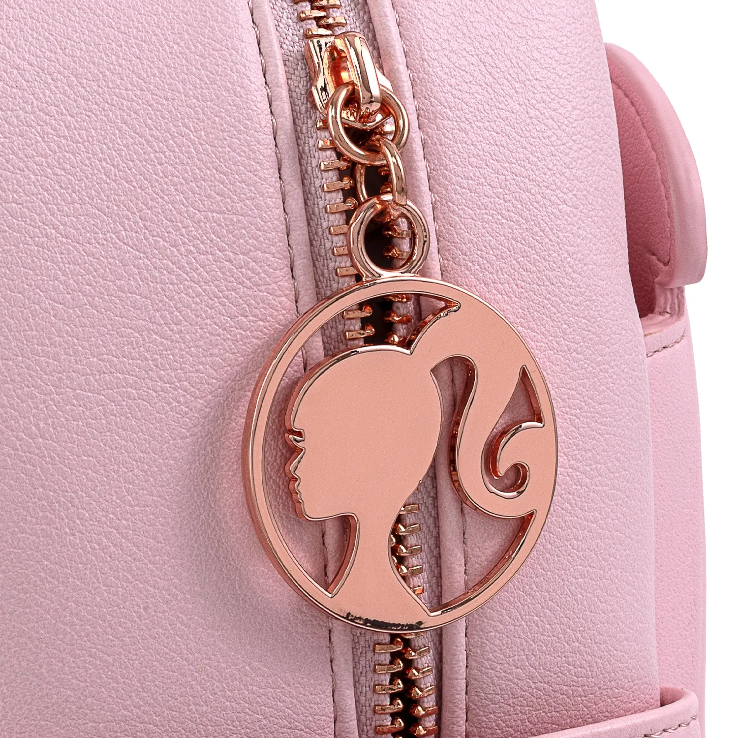 Loungefly X Barbie Rose Gold Chain Strap Convertible Mini Backpack