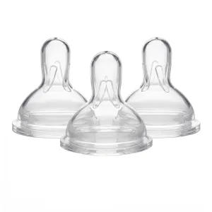 Medela Wide Base Slow-Flow Spare Nipples, 3-Pack