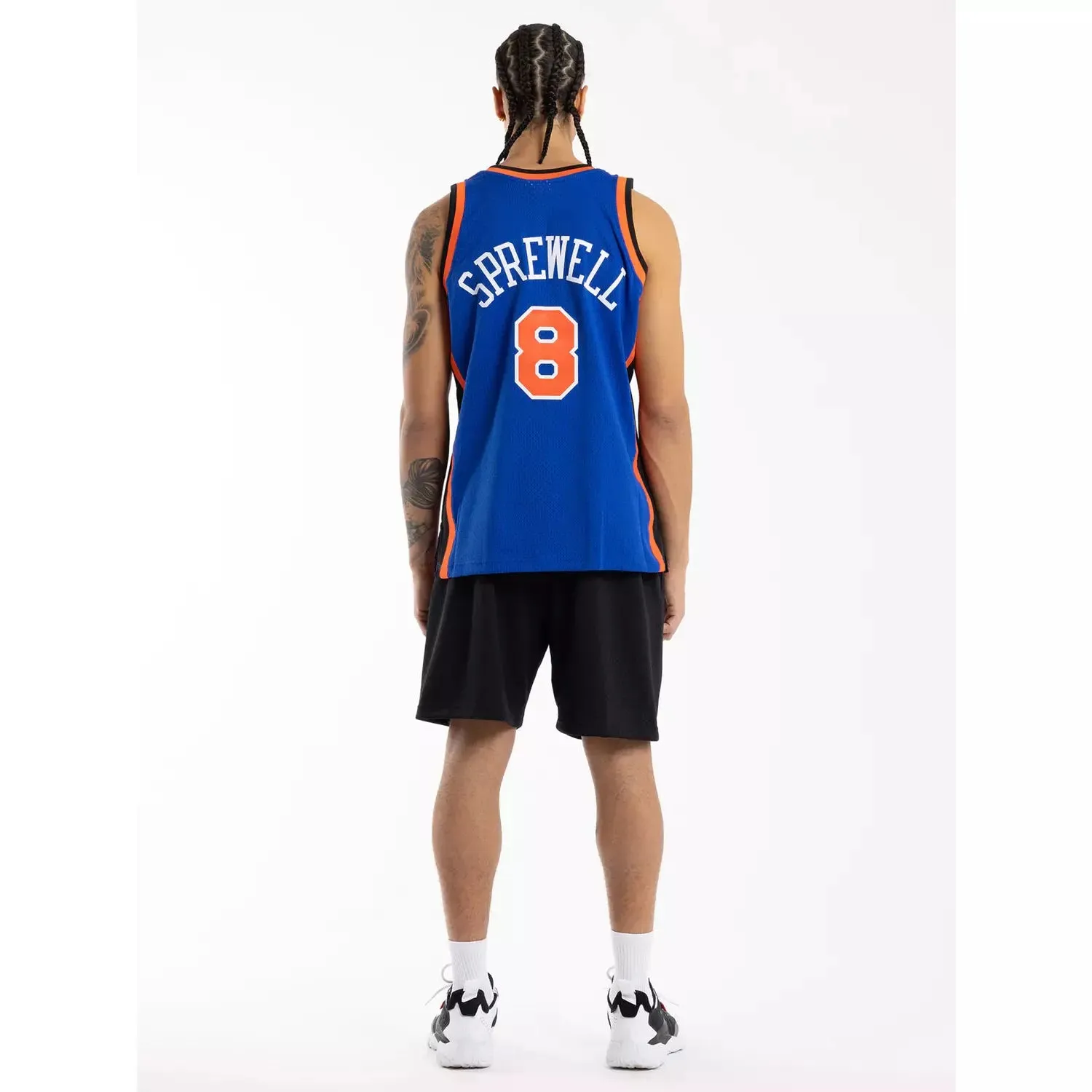 Mitchell & Ness - Latrell Sprewell 8, New York Knicks 98-99 NBA Swingman Home Jersey