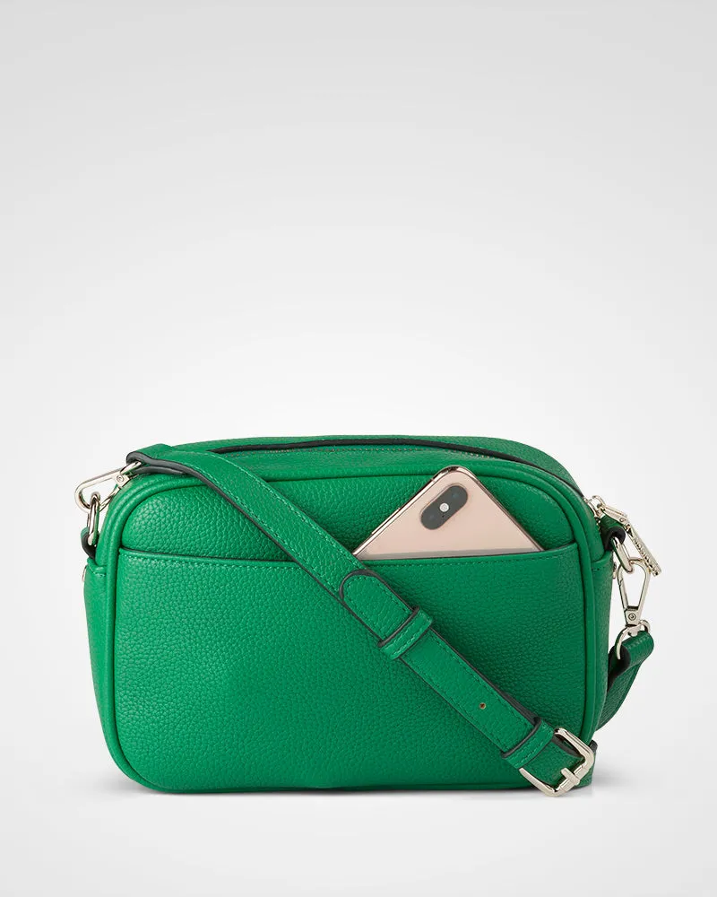 Monica "Wear it 3 Ways" Giftbox - Kelly Green Monogram, Black Monogram, & Matching Bag Strap
