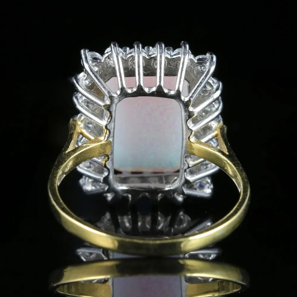 Opal Paste Ring 18Ct Gold On Silver 12Ct Opal