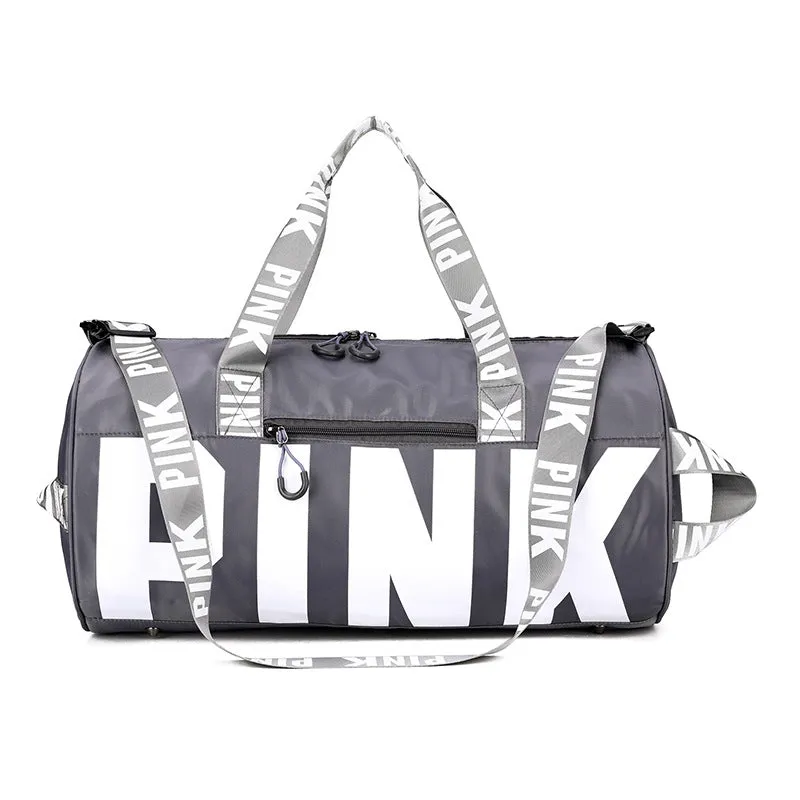 Paziye Pink Logo Gym Tote Bag