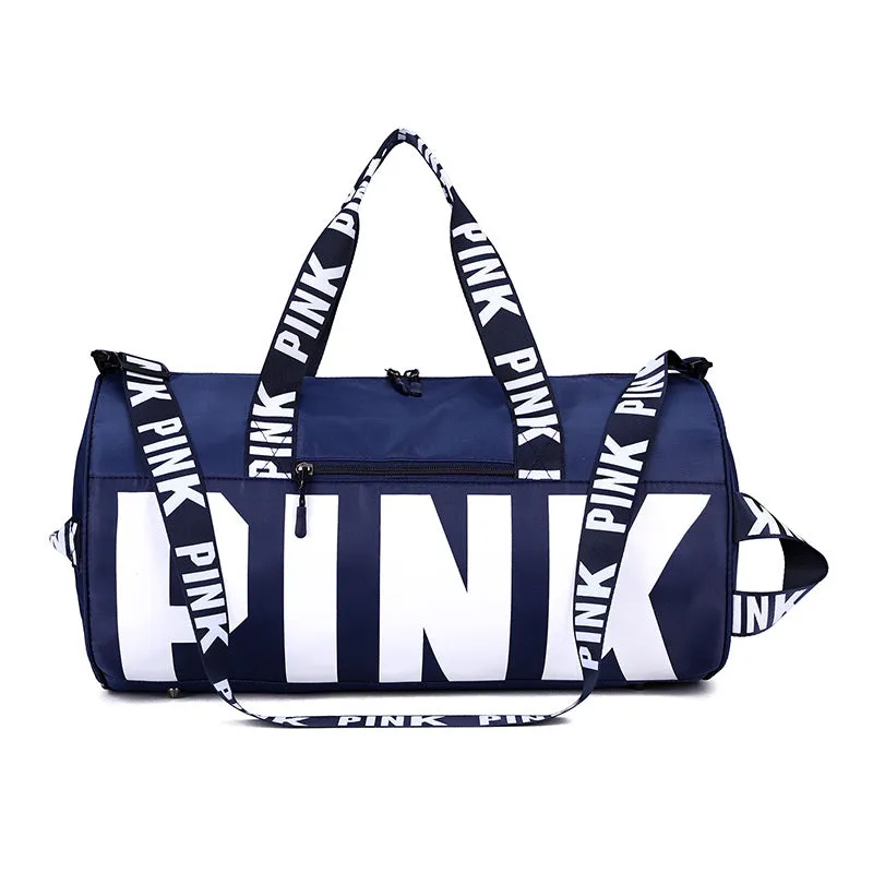 Paziye Pink Logo Gym Tote Bag