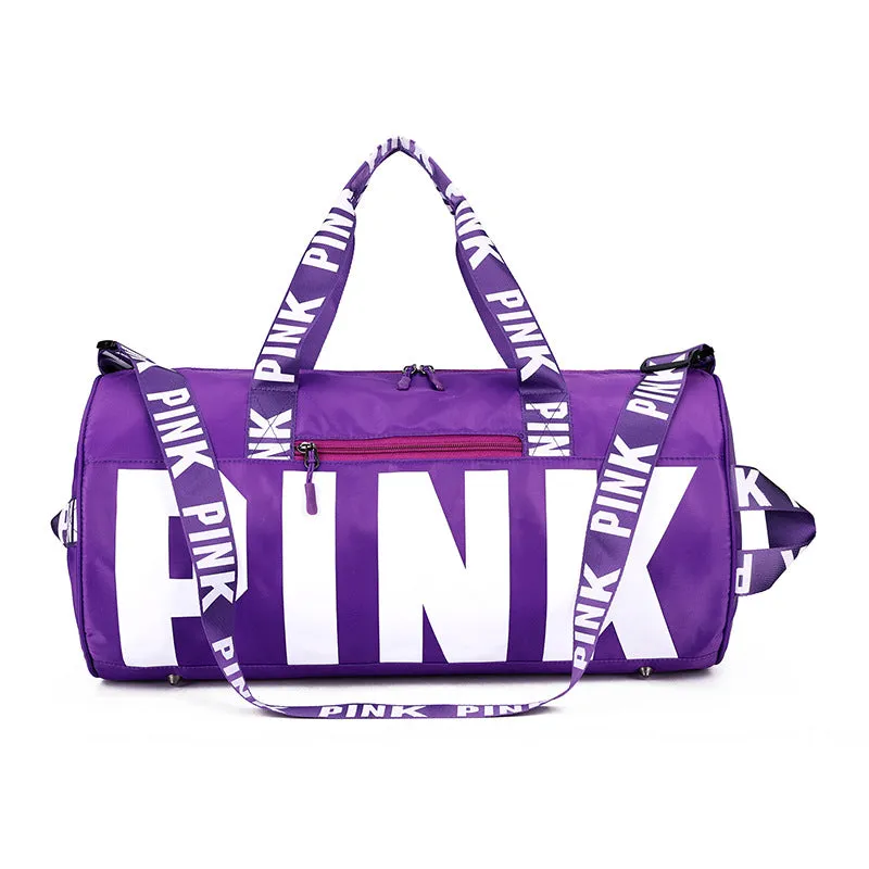 Paziye Pink Logo Gym Tote Bag