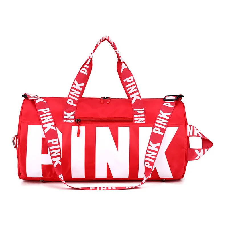Paziye Pink Logo Gym Tote Bag