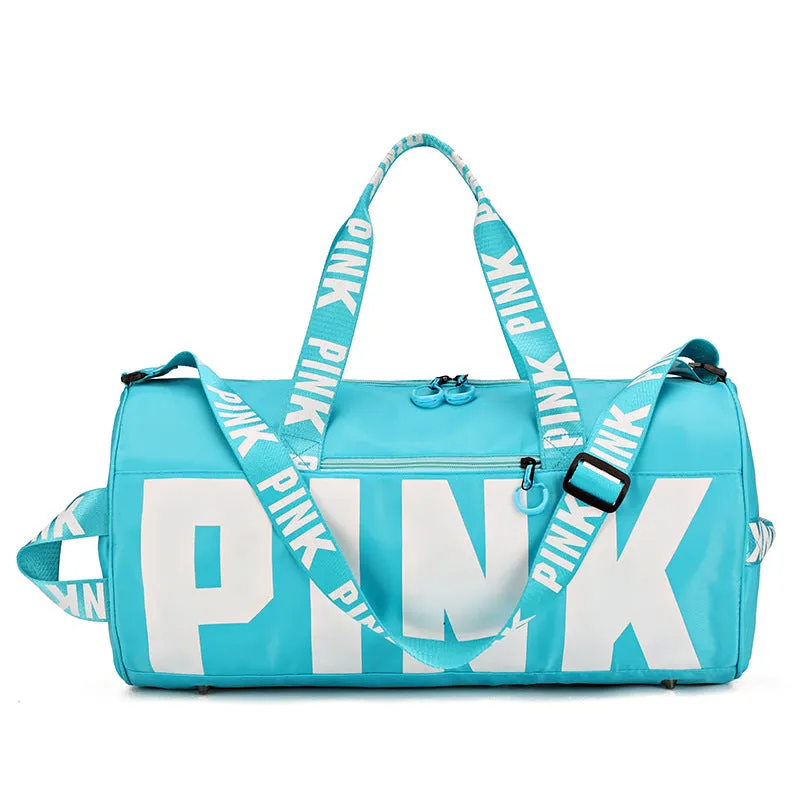 Paziye Pink Logo Gym Tote Bag